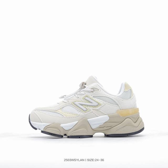 160新配色出 童鞋 Nb新百伦New Balance 9060系列复古百搭老爹风小象蹄休闲运动跑步鞋 Pv9060Ek 码数：24 25 26 27 28 2