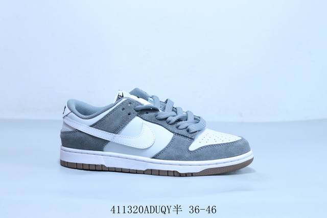 耐克 Nike Sb Dunk Low Pro 复古低帮 休闲运动滑板板鞋 白灰 货号 Ib6399-001 411320Aduqy半 36-46