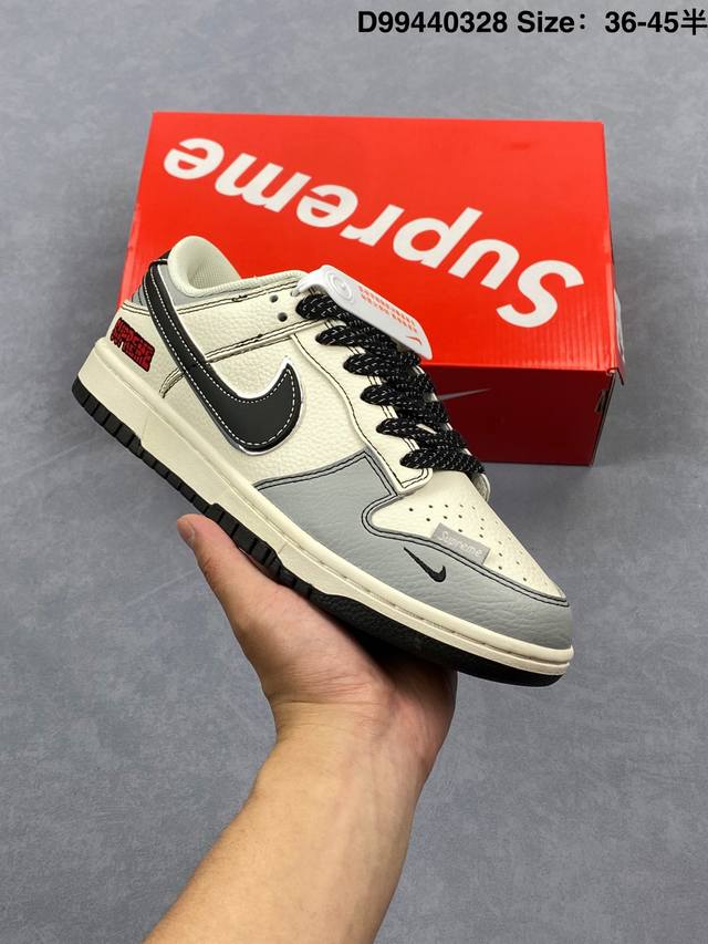 公司级 耐克 Nike Dunk Low Retro 运动鞋复古板鞋，作为 80 年代经典篮球鞋款，起初专为硬木球场打造，后来成为席卷街头的时尚标杆，现以经典细