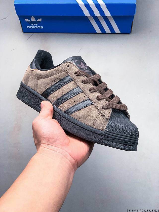 公司级！阿迪达斯Adidas Superstar 贝壳头经典百搭休闲板鞋 0328528H21
