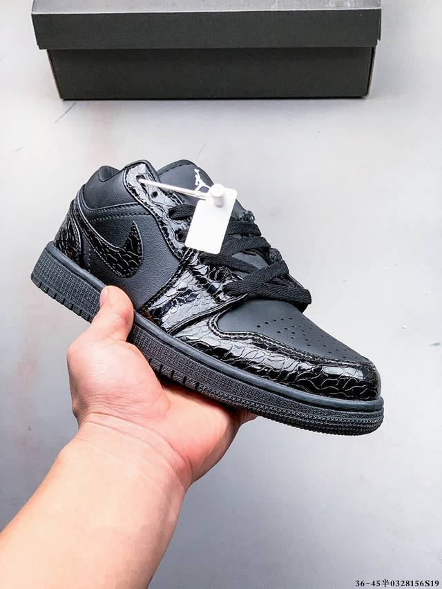真标半码！耐克Nike Air Jordan Low 1 乔1低帮经典休闲板鞋 0328156S19