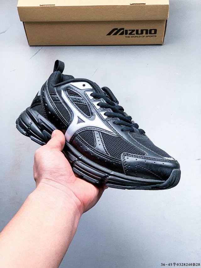 美津浓Mizuno Speed春季新款复古老爹鞋透气缓震跑鞋 0328240B28