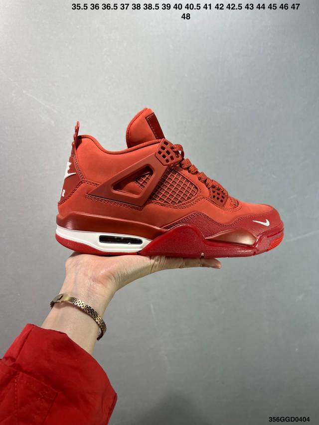 公司级Aj4 Air Jordan 4 Retro ” Infrared “ Aj4乔4 男子文化篮球鞋 大厂出品 主力合作工厂P 全新模具开发 纯正4代正确鞋