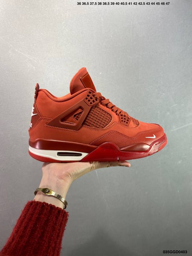 公司级Aj4 Air Jordan 4 Retro ” Infrared “ Aj4乔4 男子文化篮球鞋 大厂出品 主力合作工厂P 全新模具开发 纯正4代正确鞋