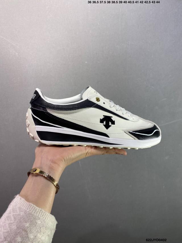 公司级迪桑特Descente Running Boa舒适通透防滑耐磨透气轻便回弹 低帮跑步鞋 男款 黑色 Id：622Jyd0402