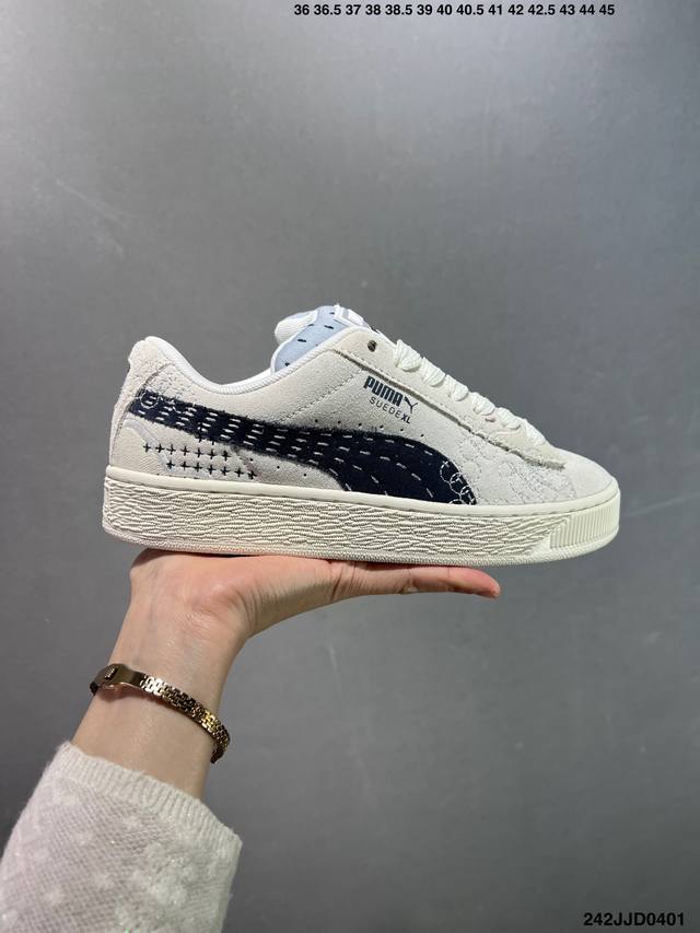 Puma Suede Xl复古单品 彪马 防滑耐磨低帮德训板鞋 货号:395777 02 尺码:36 37 37.5 38 38.5 39 40 40.5 41