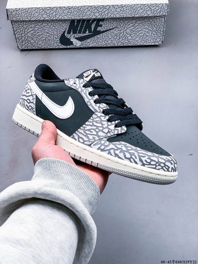 真标半码！耐克Nike Air Jordan Low 1 乔1低帮经典休闲鞋 0403119Y22