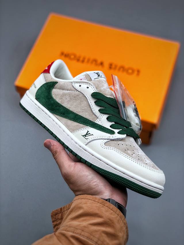 今日福利款 Nike Air Jordan 1 Low 定制配色定制Aj联名-高端定制 低帮复古文化板鞋 #定制鞋盒 大厂纯原品质出货 超高清洁度 皮料切割干净