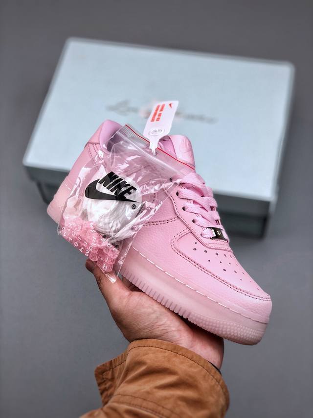 Nike Air Force 1 Low “皮革淡粉痴情男孩” 原楦头原纸板 打造纯正空军版型专注外贸渠道 全掌内置蜂窝气垫 原盒配件 原厂中底钢印、拉帮完美