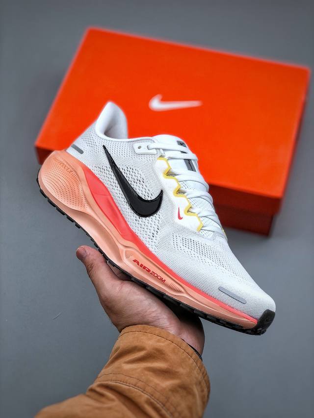 Nike Air Zoom Pegasus 41 耐克网面透气轻便耐磨跑鞋 Ib6656-108 #鞋面采用网布、织物、橡塑材料等多种材料拼接，出色支撑效果，缔
