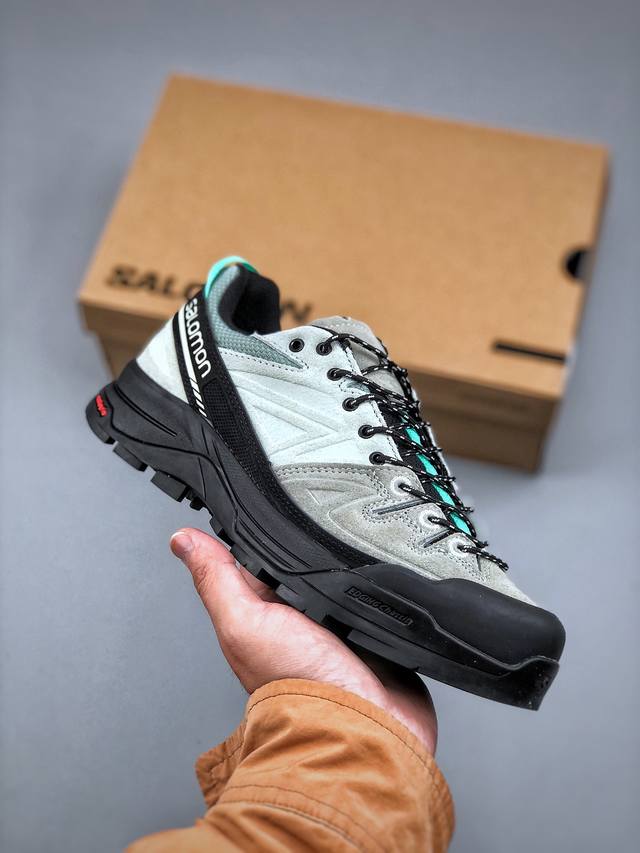 绿X版 Salomon萨洛蒙 X-Alp Ltr 防滑耐磨 低帮 户外功能鞋 男女同款 海湾绿475961 原版开发 纯原外贸平台特供订单 全套原纸板楦头开发