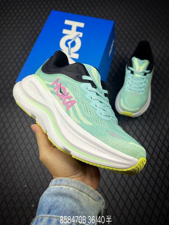 B 公司级Hoka One One Bondi 9 柔软舒适防滑耐磨 低帮 休闲跑步鞋 尺码:36 36.5 37.5 38 38.5 39 40 编码：858