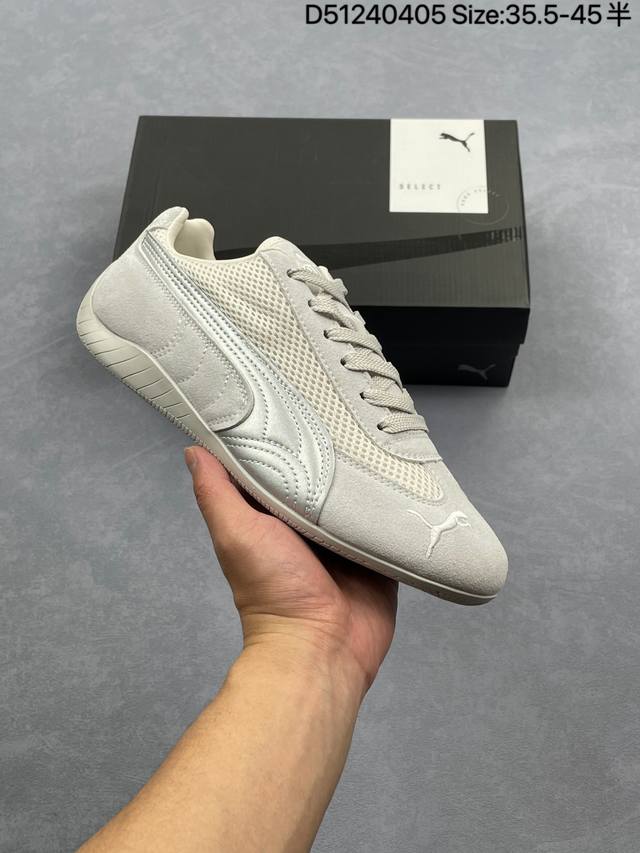 公司级 Puma Speedca Og 彪马极速赛车系列低帮德训风 皮革拼接鞋面复古百搭休闲运动赛车鞋 鞋款从80、90年代赛车手所穿的防火赛车鞋为原型，鞋身线