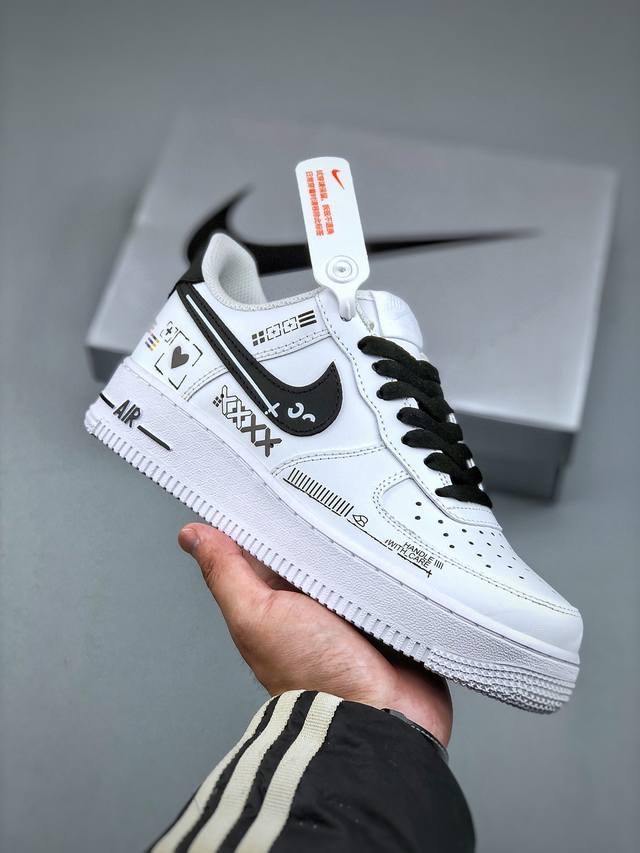 Nike Air Force 1'07 Low 印花集 空军一号低帮休闲板鞋 Zh0316-068 #定制皮料 定制鞋盒 配件齐全 原楦原纸板 纯正空军版型 内