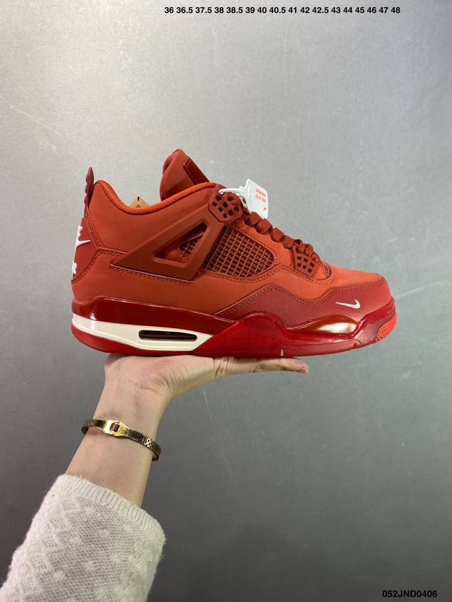公司级Aj4 Air Jordan 4 Retro ” Infrared “ Aj4乔4 男子文化篮球鞋 大厂出品 主力合作工厂P 全新模具开发 纯正4代正确鞋