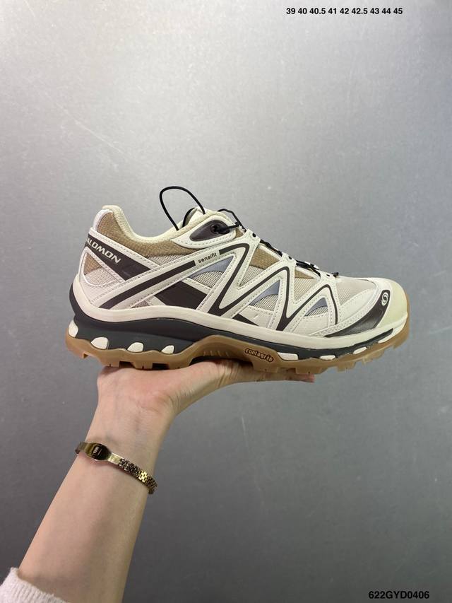 公司级Salomon Xa Pro Xt-6 Ft萨洛蒙户外越野跑鞋 鞋面采用Sensifit贴合技术 全方位贴合包裹脚型 鞋跟部鞋底牵引设计 提供强大的抓地性