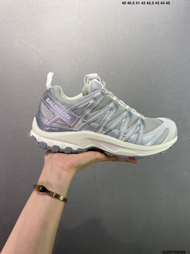 公司级Salomon Xa Pro Xt-6 Ft萨洛蒙户外越野跑鞋 鞋面采用Sensifit贴合技术 全方位贴合包裹脚型 鞋跟部鞋底牵引设计 提供强大的抓地性