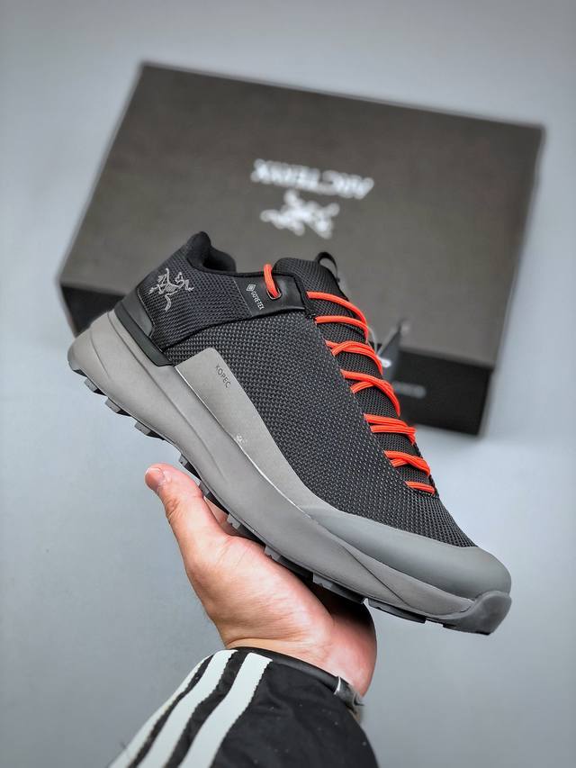 L 公司级 莞产真刺绣Logo始祖鸟 Arc’Teryx 男鞋新款登山鞋 Kopec Gtx 覆盖防水轻量缓震耐磨男子徒步鞋男士时尚经典轻便舒适防水登山鞋舒适百