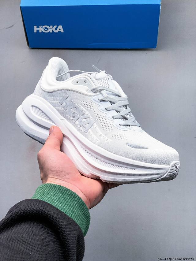 集图 Hoka One One Bondi 9 余文乐同款 新款缓震跑鞋 万众期待的Bondi系列终于迎来了更新，作为Hoka缓震跑鞋的杠把子，Bondi缓震性