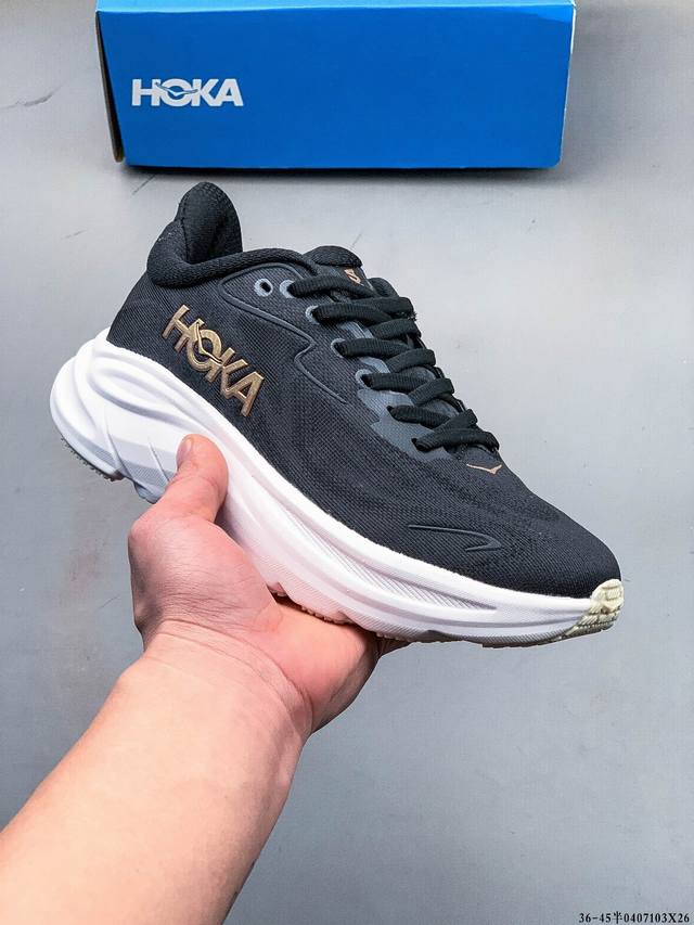 公司级！新款 Hoka One One Clifton 10 克利夫顿10代 休闲跑步鞋轻量缓震运动鞋 0407103X26