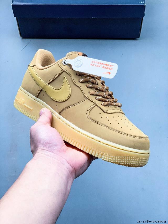 二层真标！耐克Nike Air Force 1 Low 空军一号低帮经典百搭休闲板鞋 0407389C15
