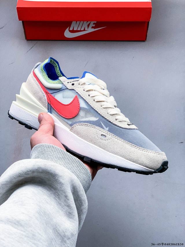 集图 真标半码！耐克Nike Waffle One Toasty 华夫低帮跑步鞋休闲运动鞋 0403861S30