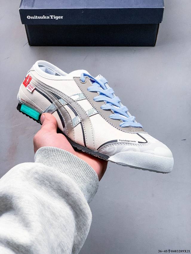 亚瑟士Asics Mexico 66 Slip-On 鬼塚虎系列经典帆布休闲鞋 0403289X21