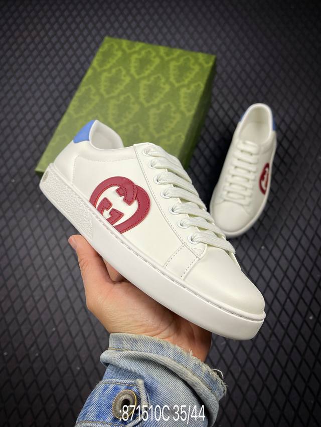 C Gucci 官网同步新款 市场独家高端无胶工艺 全新亮相 可对比正品鞋面官方正品卡色 米色 无胶走线 采用进口小牛皮 内里牛皮 大底采用手工缝制工艺 定制金