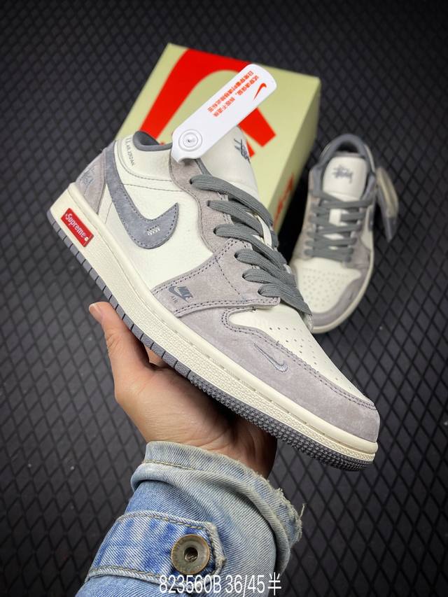 B 公司级Nike Air Jordan 1 Low Aj1乔1低帮休闲板鞋 同步官方配色 市场唯一独家头层皮打造 原鞋原档案开发 原厂皮料 原档冲孔鞋头 正确