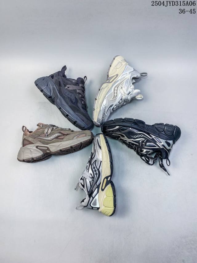 Sg纯原 Saucony 2K Cavalry 索康尼骑士2K系列低帮复古老爹风增高休闲运动慢跑鞋 创立至今已经125周年的Saucony一直致力于打造专业性能