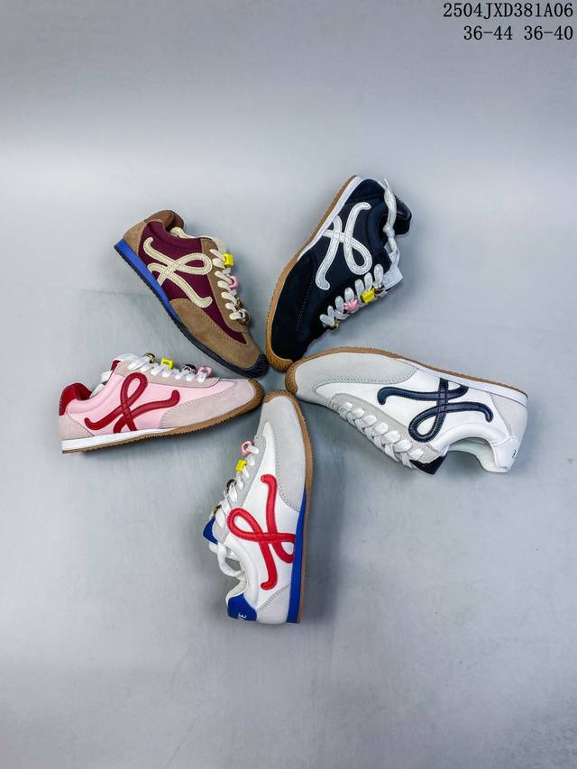 Loewe罗意威 Ballet Runner 2.0小牛皮 圆头系带 低帮 生活休闲鞋 罗意威全新版大头运动鞋Ballet Runner2.0，以其独特的设计和