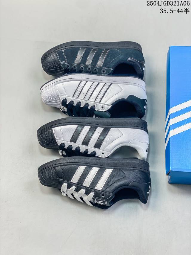公司级阿迪达斯Adidas三叶草 Originals Superstar贝壳头系列低帮经典百搭休闲运动板鞋 货号:Ji3538 尺码:35.5 36 36.5