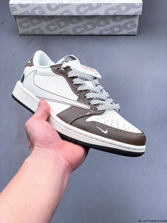 集图 公司级头层！耐克Nike Air Jordan 1 Low Aj1乔1 低帮潮流缓运动休闲板鞋。Aj1 低帮拼接 完美版型真头层牛皮# 内置缓震气垫 原鞋