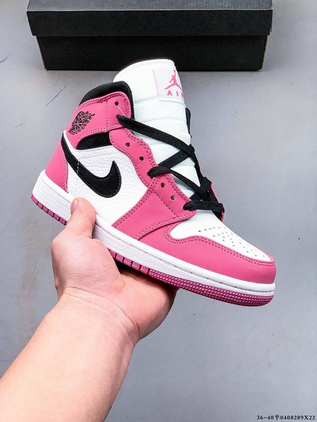 真标半码！耐克Nike Air Jordan 1 Mid Aj1乔丹一代中帮经典复古文化休闲运动篮球鞋 0408289X22