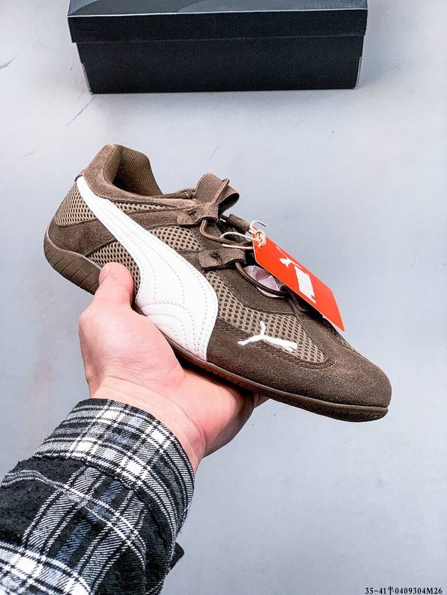 Puma Speedcat The Open Yy彪马 防滑耐磨时尚运动休闲鞋 支持侧踏时的踏步工作 即使在健身房等使用环境中也能确保透气性 像吸盘一样的设计是