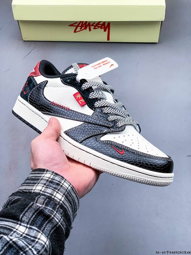 公司级头层！耐克Nike Air Jordan 1 Low Aj1乔1 低帮潮流缓运动休闲板鞋。Aj1 低帮拼接 完美版型真头层牛皮# 内置缓震气垫 原鞋开模