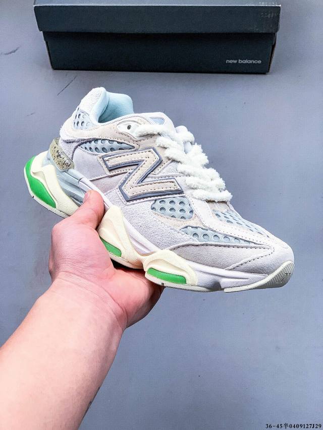 New Balance 又带来了新鞋型 9060 ，并且是与芝加哥街头品牌 Joe Freshgoods 的联名款。鞋身主体采用了类似 990 系列的设计风格，