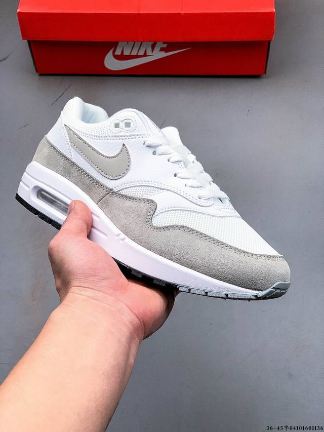 顶级纯原版本 头层皮打造市面最强工艺 耐克 Nike Nike Air Max 1 87 限定配色 气垫缓震跑步鞋 0410160H36