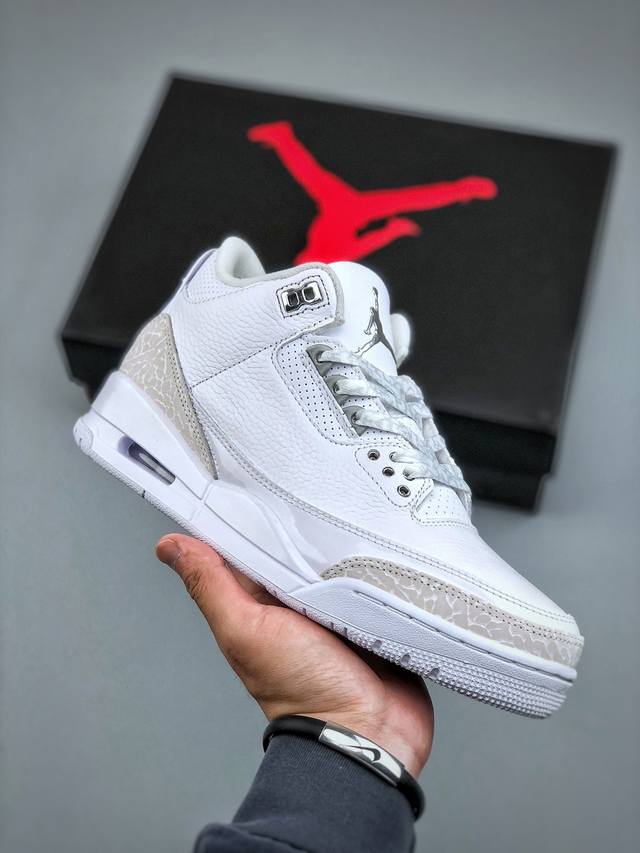 Nike Air Jordan 3 Retro 原装配色最强Aj3 同价区间无对手 #原装头层材料 用料绝不含糊 #正确荔枝纹路 客供原厂磨具 清洁度 电绣工艺