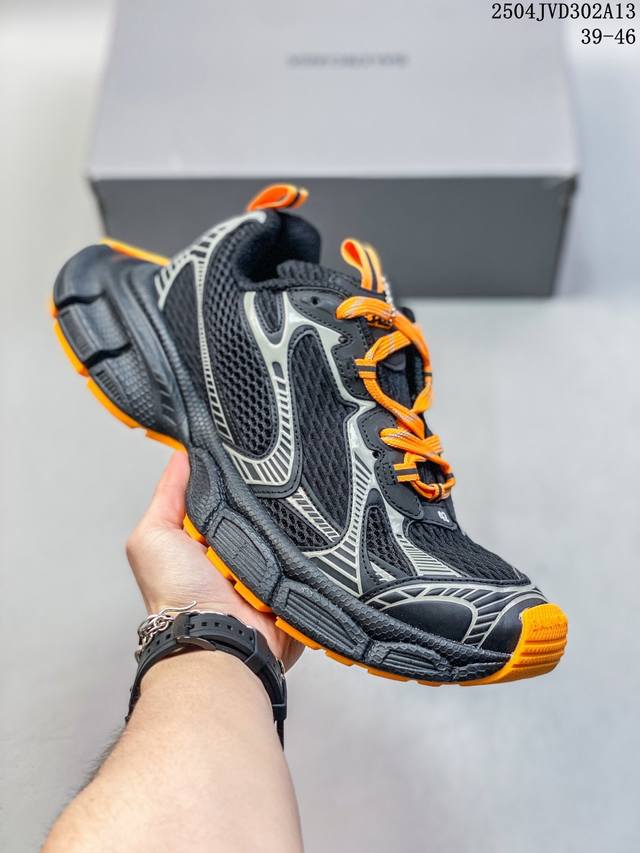 巴黎世家老爹鞋 解构主义完美诠释潮流新时尚Balenciaga Triple-S Sneaker 时装复古厚底 姥爷鞋 正确字体粗细 位置 大小 正确侧边Tpu