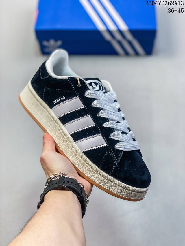 福利套现特价 真标阿迪达斯Adidas Originals Campus 00S学院系列 面包风经典复古低帮百搭休闲运动板鞋 货号:Hq8708 尺码:36-4