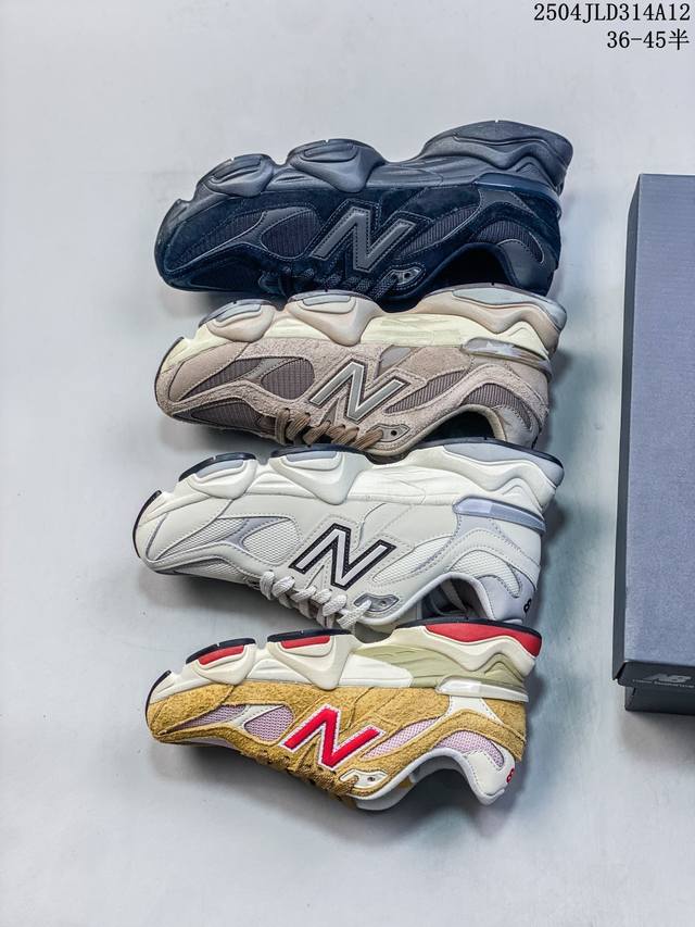 公司级New Balance 公司级版本 Nb9060 联名款 复古休闲运动慢跑鞋 鞋款灵感源自设计师本人对夏日的怀日回忆。鞋面大身由空间双格及磨砂鞋面拼接而生