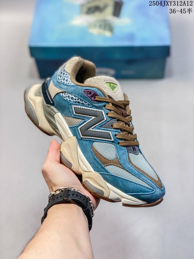 公司级New Balance 公司级版本 Nb9060 联名款 复古休闲运动慢跑鞋 鞋款灵感源自设计师本人对夏日的怀日回忆。鞋面大身由空间双格及磨砂鞋面拼接而生