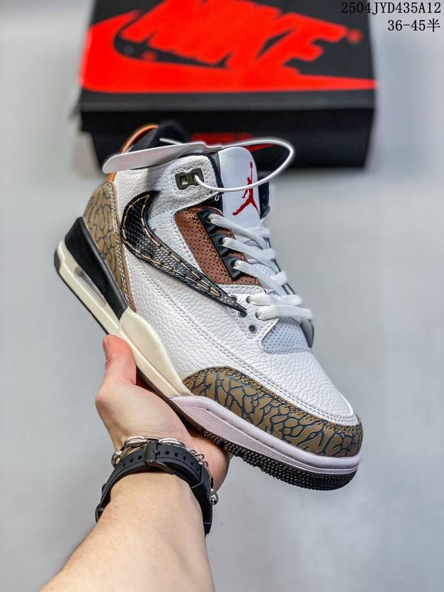 公司级Air Jordan 3 Retro Aj3 倒勾 乔3 复古休闲运动文化篮球鞋。 首次使用经典传神Jump Man Logo 并创新使用后掌可视气垫。清