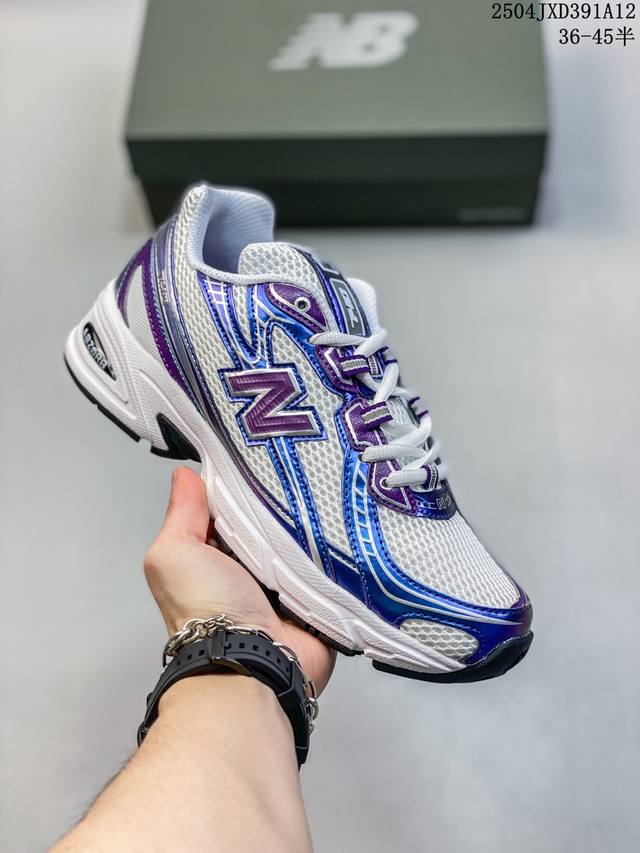 New Balance Mr740 Nb新百伦系列复古老爹风休闲运动慢跑鞋。采用轻质牛剖革拼接透气网眼衬垫织物鞋面材质 T-Beam大底提供足步弓支撑 保持步态