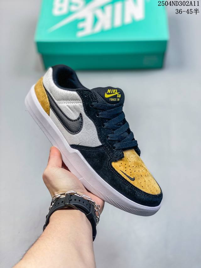 真标带半码 Nike Sb Force 58 男女防滑减震休闲板鞋 Cz2959 Dv5477-401 尺码：36-45半 编码：04Nd302A11