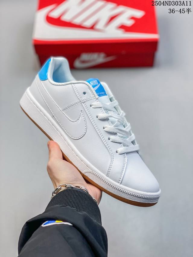 真标带半码 耐克 Nike Court Royale 时尚舒适 耐磨休闲板鞋 男女子833535 尺码：见图 编码：04Nd303A11