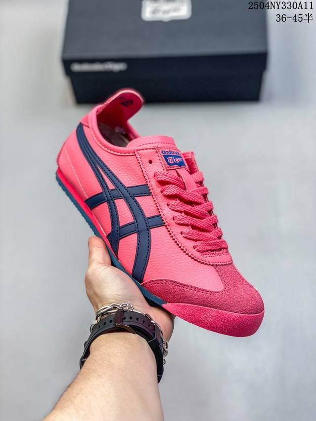福利 Onitsuka Tiger Mexico 66 亚瑟士鬼冢虎复古经典板鞋 产品从款式颜色造型上体现出追求舒适和细节的完美 鞋类更是推崇手工制作的严谨与完