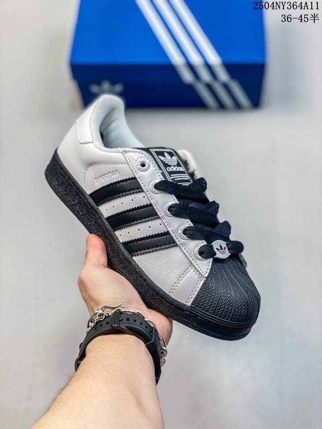 真标阿迪达斯Adidas三叶草 Originals Superstar贝壳头系列低帮经典百搭休闲运动板鞋 货号:Eg4958 尺码:36 36.5 37 38