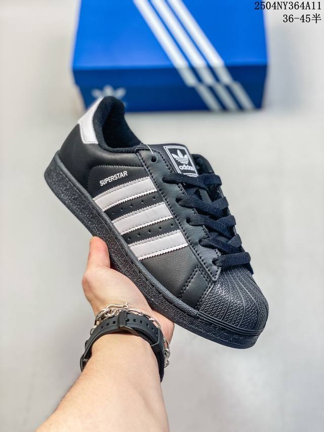 真标阿迪达斯Adidas三叶草 Originals Superstar贝壳头系列低帮经典百搭休闲运动板鞋 货号:Eg4958 尺码:36 36.5 37 38